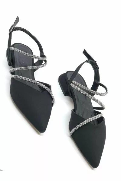 Ventes Stone Low-Cut Women's Ballet Flats Black