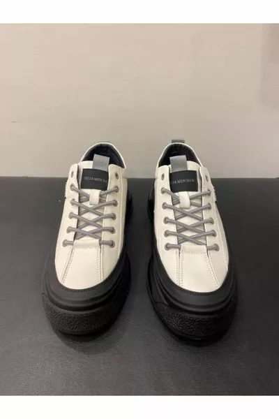 أحذية رياضية جلدية أصلية نعل سميك للرجال