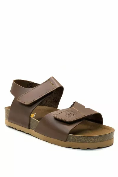  Анатомические унисекс Детские % натуральная кожа коричневые сандалии