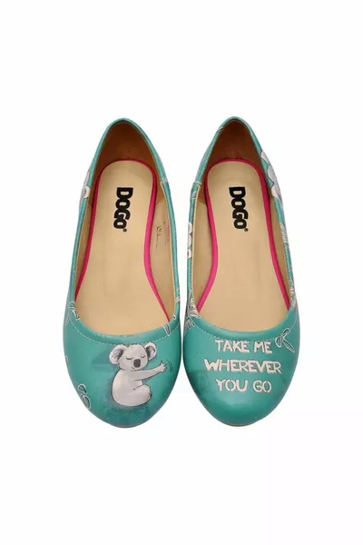 نسائي نباتي جلد الفيروز الباليه مسطح - كوالا هوغ ديزاين