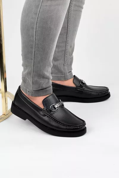 أسود حذاء لوفر رجالي كعب كاجوال عارضة خفيفة الوزن 