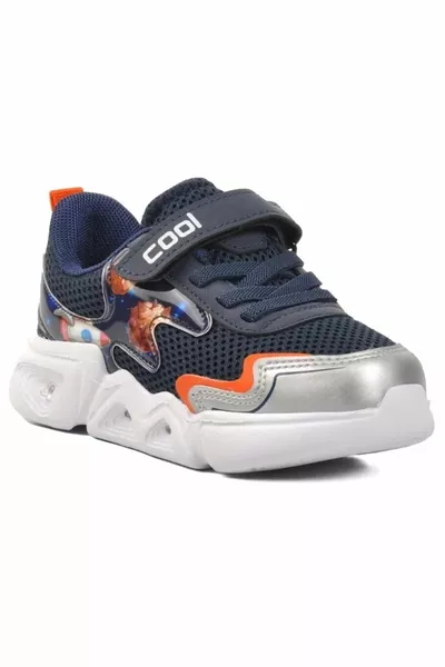 Cool Zeta Orthopedic Lighted Kids Sneakers NAVY BLUE