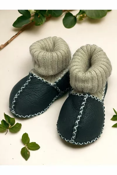  ٪ أحذية الطفل الجلود العضوية جوارب الطفل