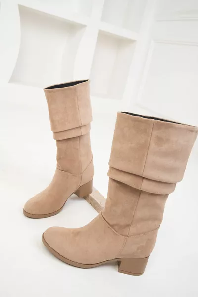 حذاء نسائي من جلد المينا سويدي 