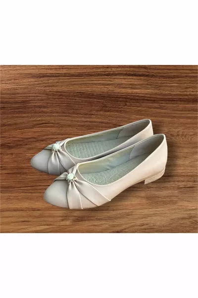 Women's Black Beige Casual Sole Ballet Flats