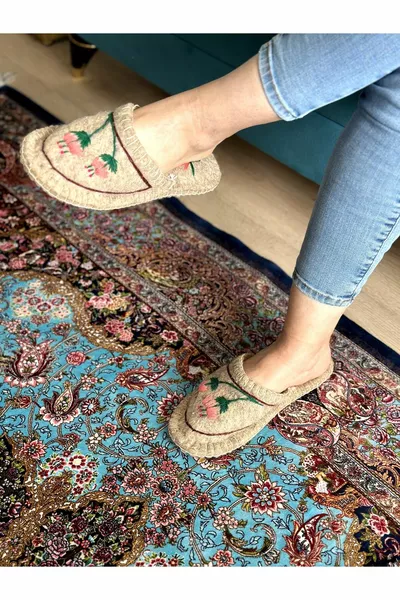 ТАПОЧКИ ИЗ НАТУРАЛЬНОГО ВОЙЛОКА