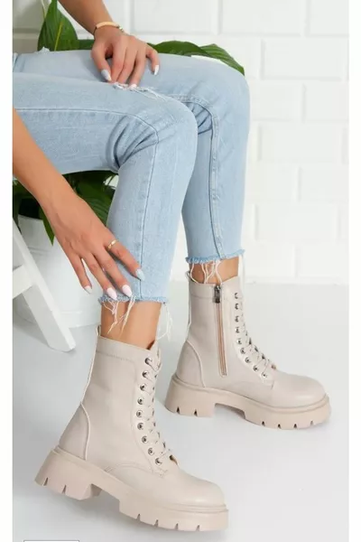 Bottes Postales Femme Siribo BEIGE