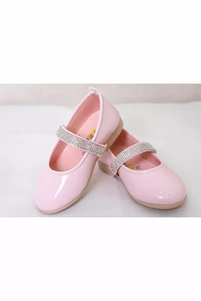 شقق باليه للفتيات مع تطريز حجري