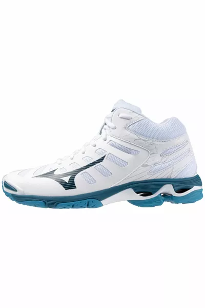 Wave Voltage Mid Men's Volleyball Shoes White/Blue