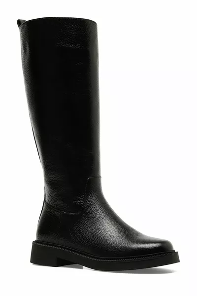  4PR Stivali bassi da donna neri