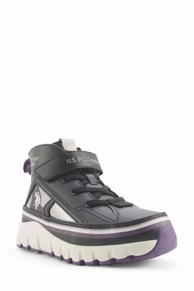 U.S. POLO ASSN. KELTES 4PR BOTTES SNEAKER FILLE NOIR