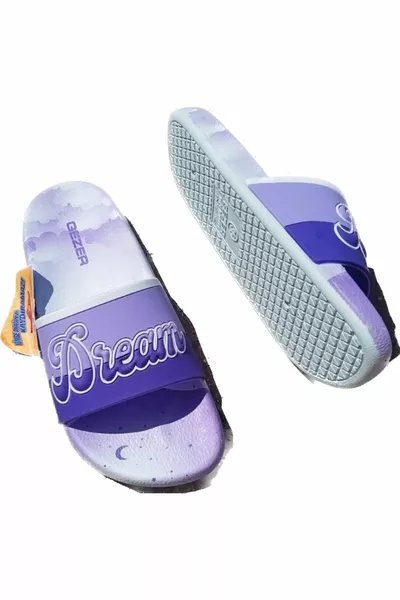 Damen Bunte rutschfeste Sohle Strand Pool Meer Hausschuhe