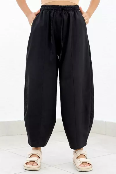 Ayrobin Baggy Pants mit elastischer Taille
