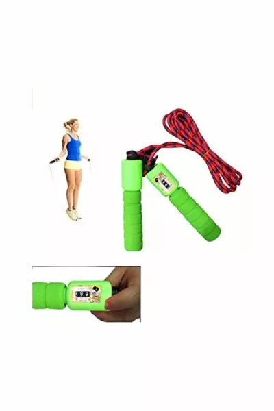 Въже за скачане с брояч Ръкохватка Тренировъчна машина Въжена тренировка Домашен фитнес