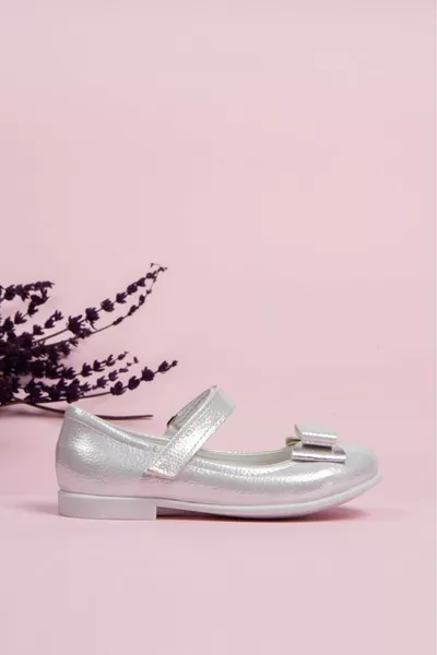 Mädchen Weiches Leder, Orthopädische Sohle Glänzende Ballerinas