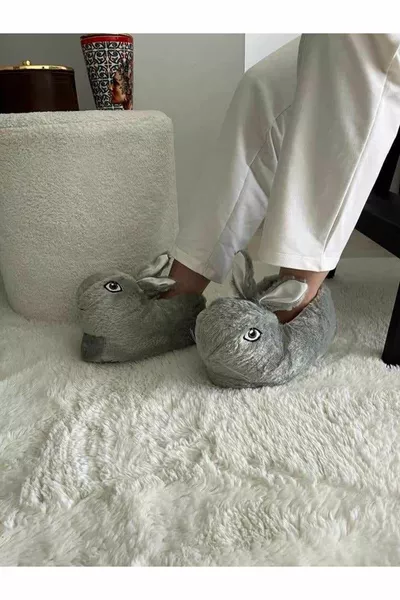Rabbit Figure Plush Panduf Home Pandufu House Shoes House Boots Keep Foot Warm