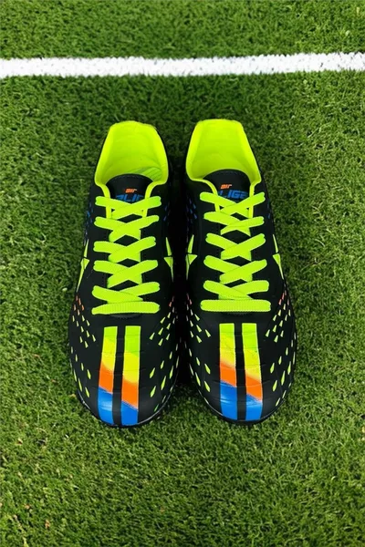 Herren TPU Sohle Astroturf Fußballschuhe Schwarz - Gelb