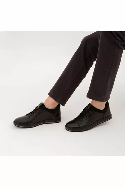 Tamer Tanca Chaussures décontractées en cuir véritable pour hommes   Erk Ayk 