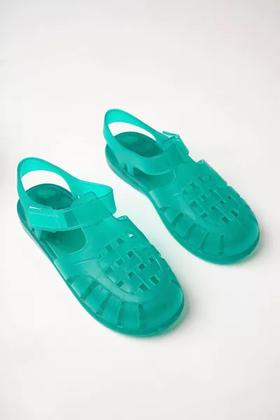 ميدوسا جرين سي الصنادل في الهواء الطلق المرأة الصنادل عدم الانزلاق لينة جل وحيد