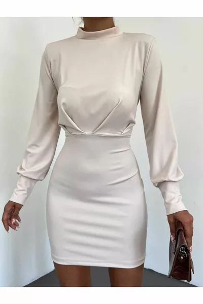 ABITO DA DONNA MINI IN TESSUTO SANDY CON POLSINI