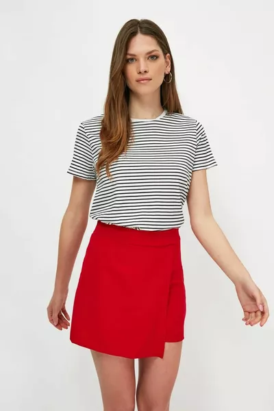 Gonna Shorts Doppiopetto con patta