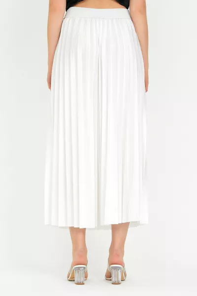 المرأة المرأة الخصر تنورة مطاط مطوي