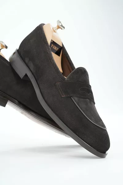 Мужская премиальная замша Metis Кожа Дана Подкладка Двойная кожа Изготовленная на заказ кожаная обувь с ручной росписью