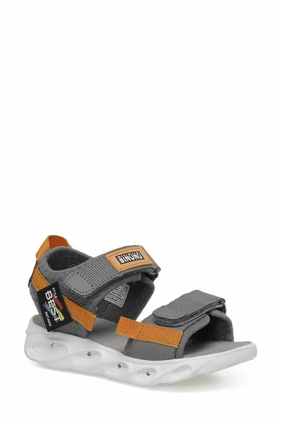 DAREL P 3FX صندل رمادي للأولاد