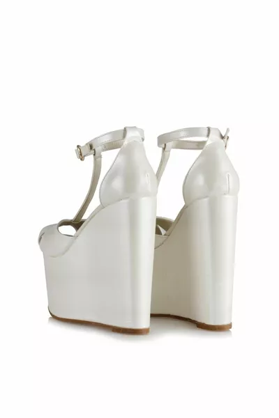 Brautschuhe Hoch gepolsterter Absatz Off-White