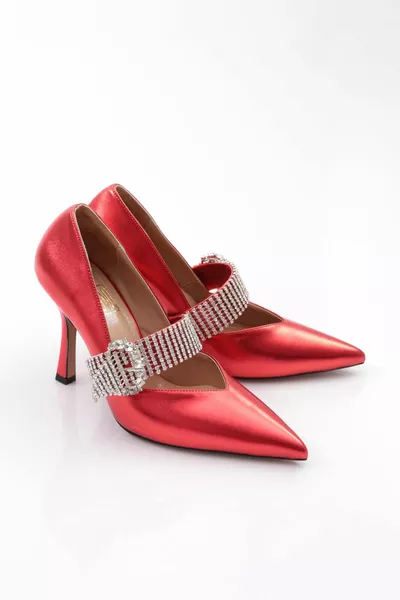  المرأة حزام الحجر مشبك مساء اللباس الكعب