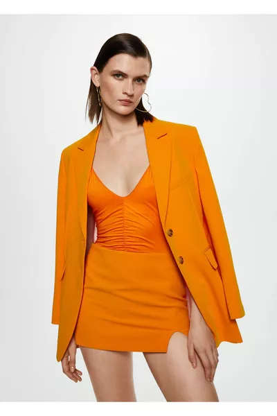 Оранжева дамска пола  