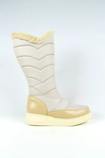 أحذية الثلج النسائية للماء / أحذية الثلج مع الفراء سستة داخل