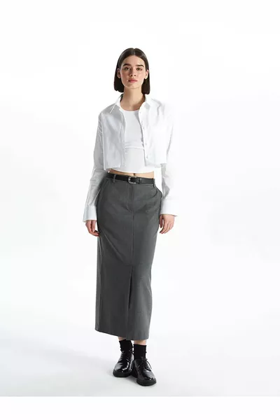 LCW Vision Jupe droite coupe standard pour femme