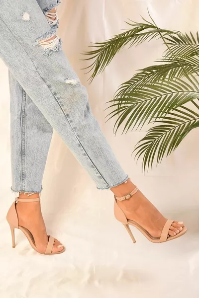 Дамски токчета Midia Single Strap Skin Skin