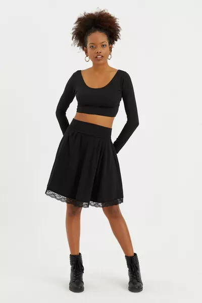 Lace Detail Skirt