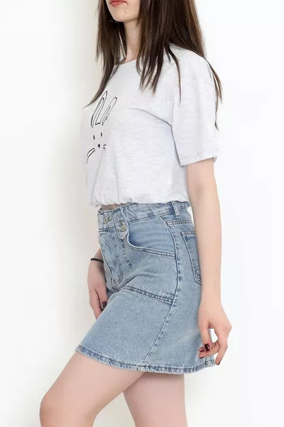 Еластична тениска Сиво - ..