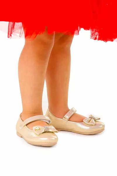 Karamazı Детские балетки Velcro бантом для девочек Ege 