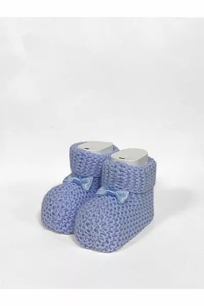Chaussons Bébé en Maille  BABY BLUE