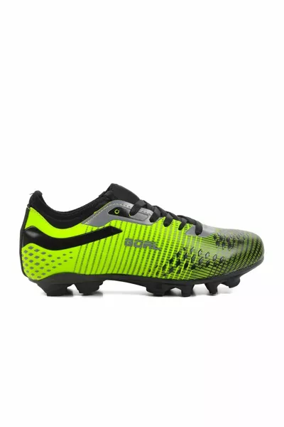  Green-black-smoked Unisex Football Boots