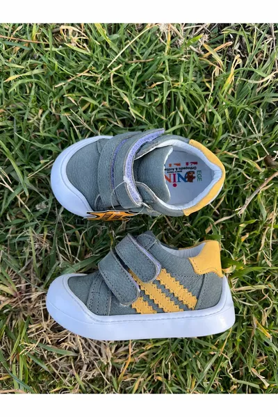 Echtes Leder Orthopädische Erste Schritt Baby Jungen Schuhe