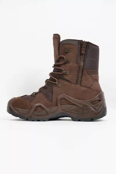 Vogel  Коричневые военные ботинки на молнии