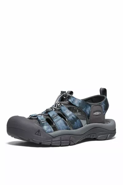 أزرق كحلي - صندل رجالي رمادي غامق 