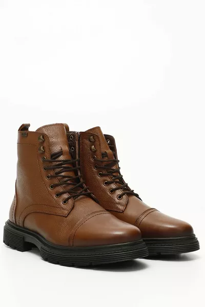 TABA FLOTER Front Натуральная кожа на молнии Мужские почтовые сапоги на шнуровке 