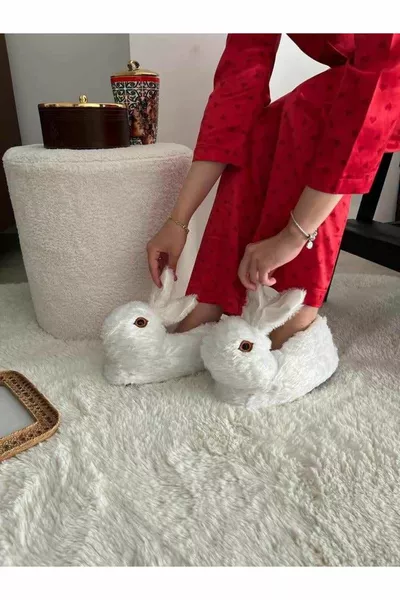 Kaninchen Figur Plüsch Panduf Zuhause Pandufu Haus Schuhe Haus Stiefel Halten Fuß Warm