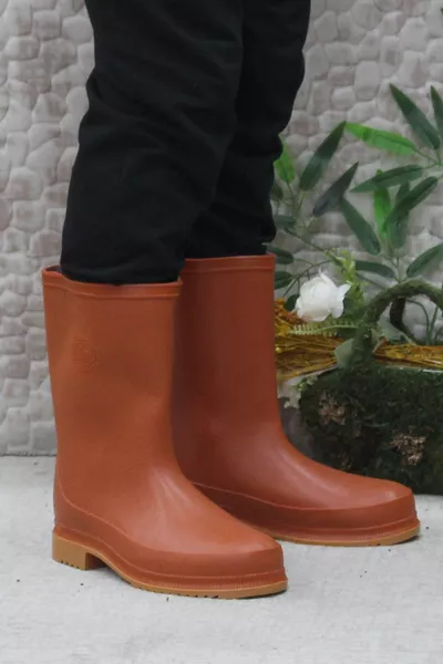 Ulaş imperméable à l’eau résistant au froid caoutchouc court conque bottes pêcheur agriculteur construction lavage de voiture dessiner