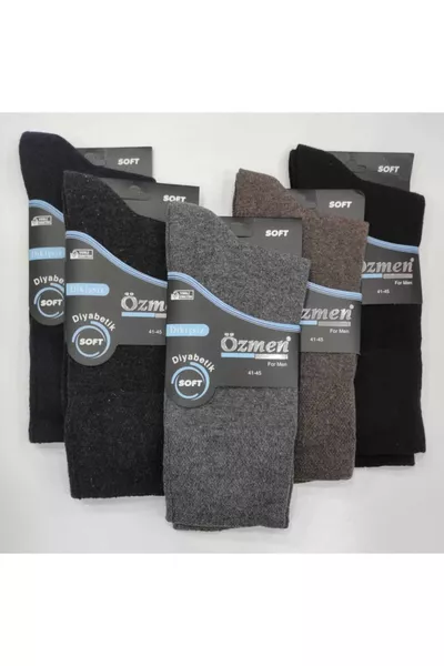 Men's Seamless Diabetic Socks 6-Pack