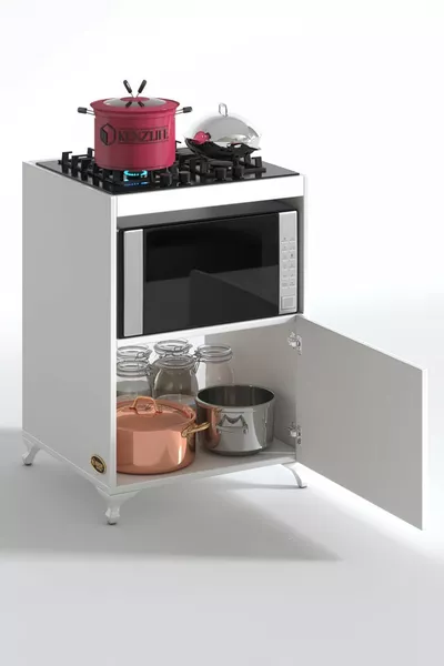 خزانة الموقد يناير دوغانغون Byz ** للمطبخ الجاهز وللوحدات المدمجة بدون ظهر