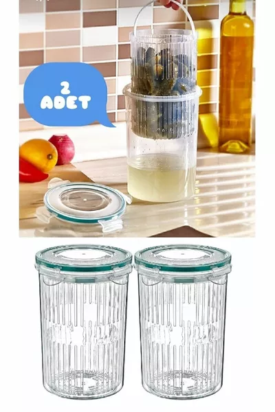 Оливковая 2 шт. ёмкость для маринования оливок с фильтром 1,5 л