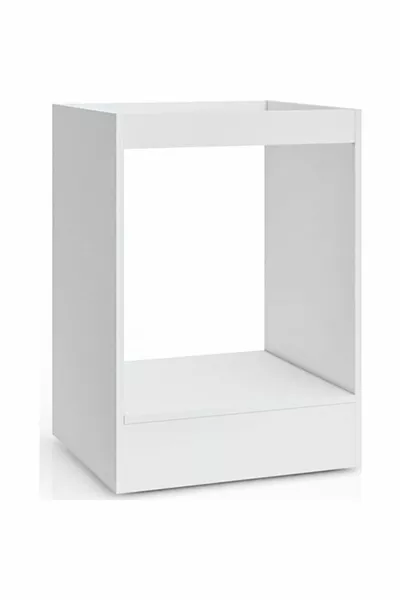 خزانة مطبخ مدمجة مع فرن وموقد وخزانة متعددة الأغراض