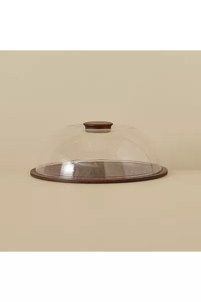 Nora Wooden Cake Dome Natural ( cm)